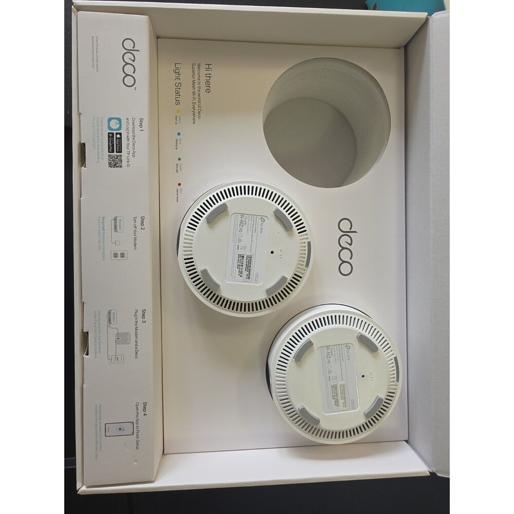 TP-Link Deco X5000 AX5000 Wi-Fi 6 Dual-Band Mesh System - 7,100 sq. ft. Coverage